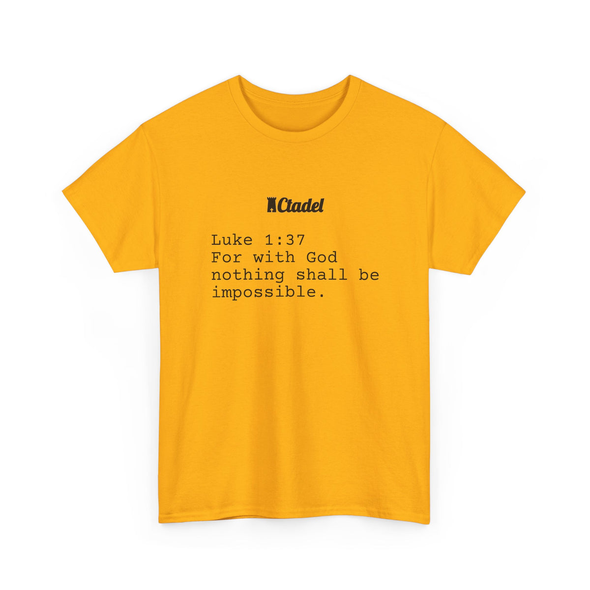 Luke 1:37 Christian T‑Shirt