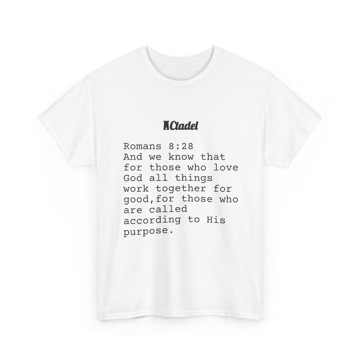 Romans 8:28 Christian T‑Shirt