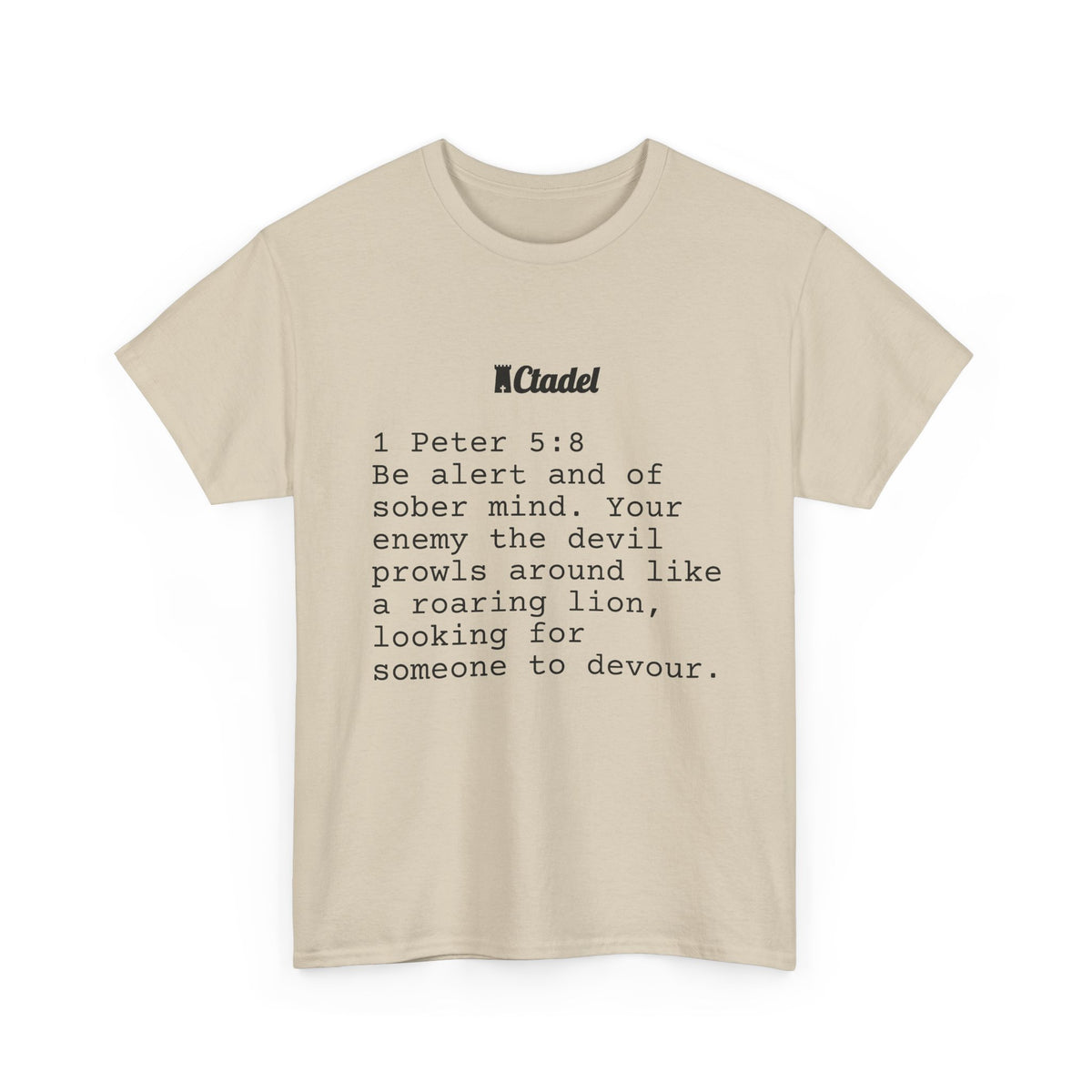 1 Peter 5:8 Christian T‑Shirt
