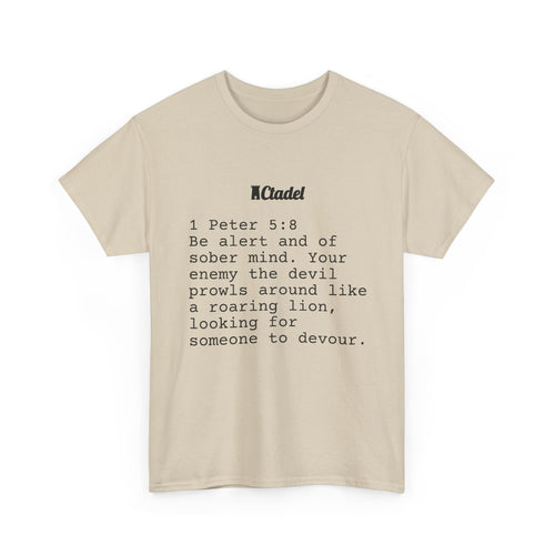 1 Peter 5:8 Christian T‑Shirt