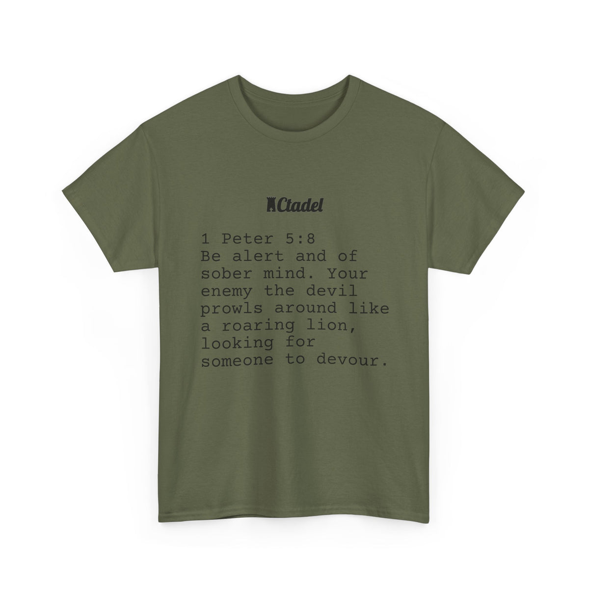 1 Peter 5:8 Christian T‑Shirt