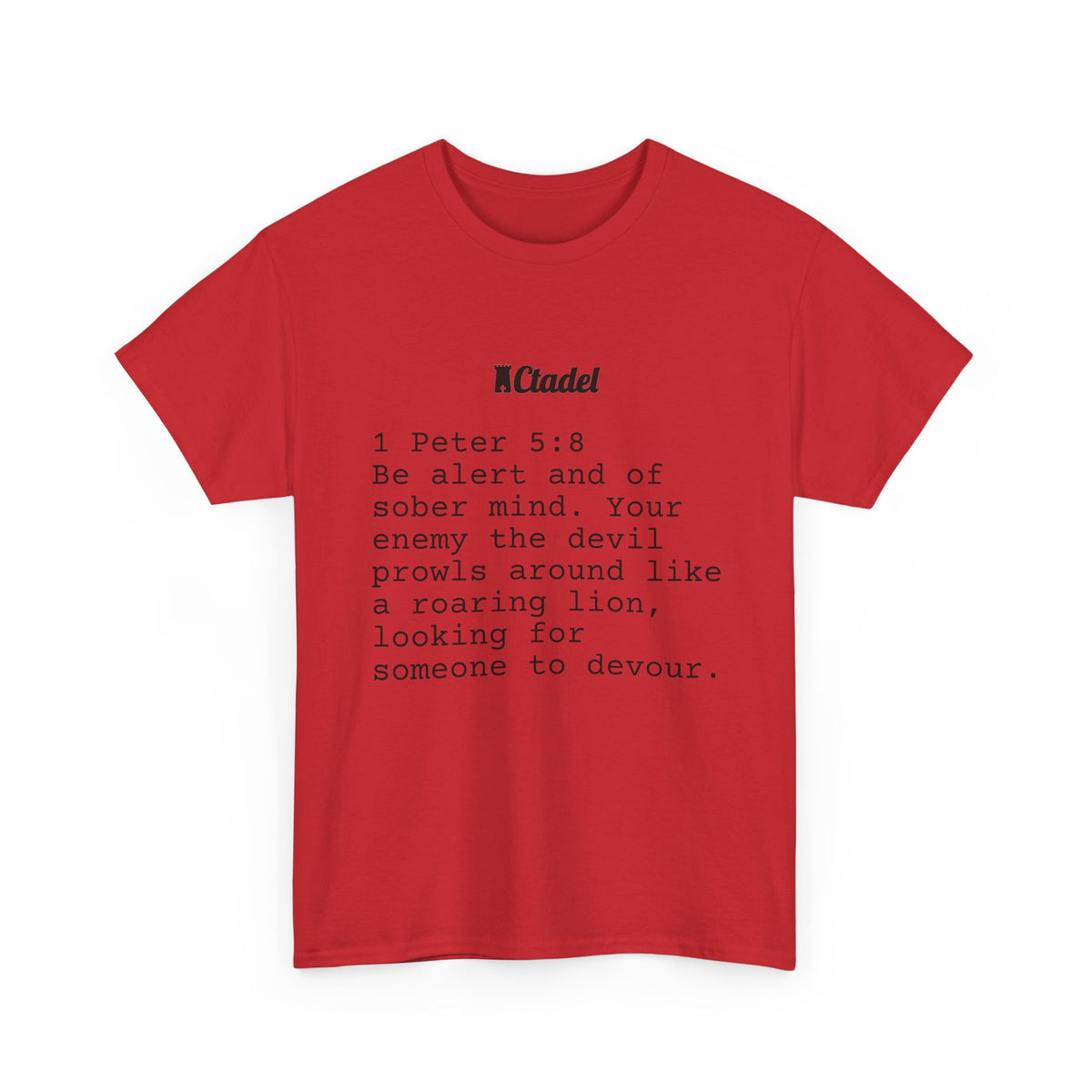 1 Peter 5:8 Christian T‑Shirt