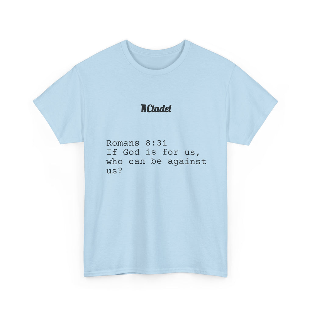 Romans 8:31 Christian T‑Shirt