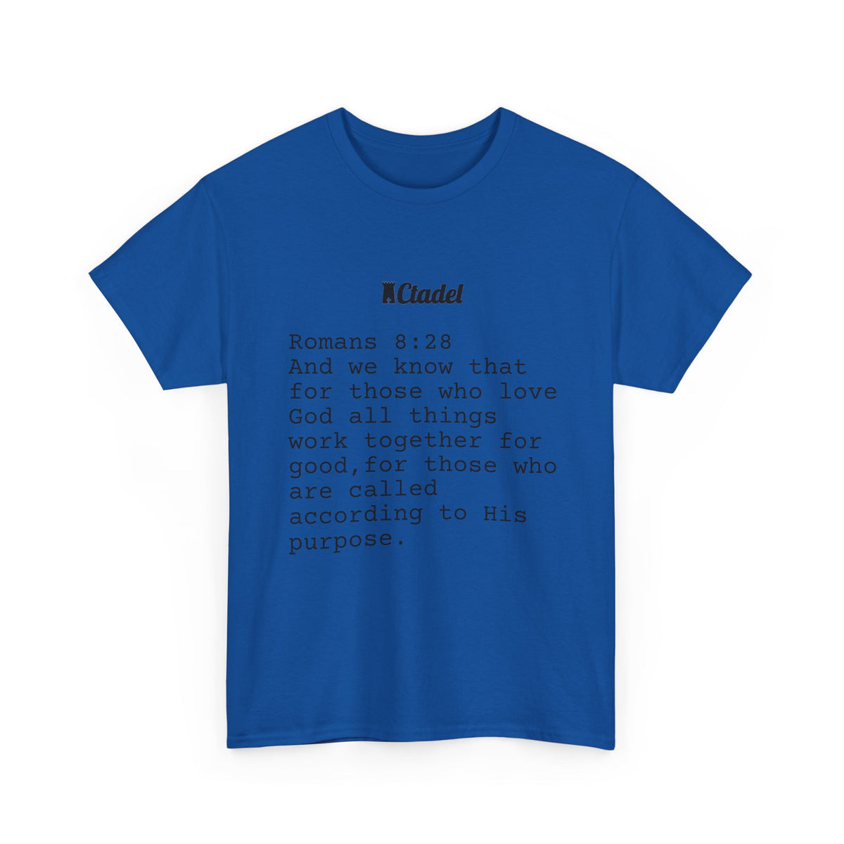 Romans 8:28 Christian T‑Shirt