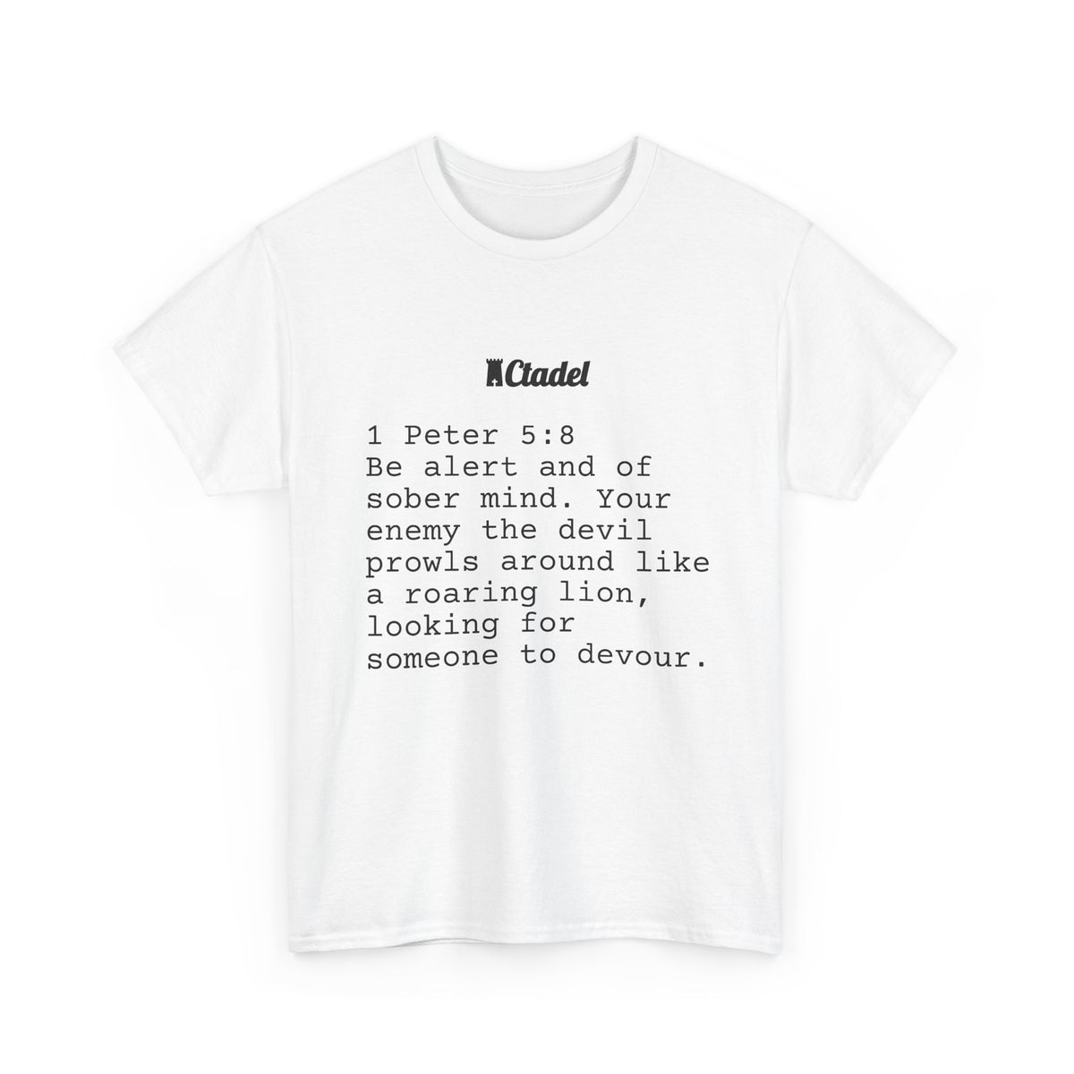 1 Peter 5:8 Christian T‑Shirt