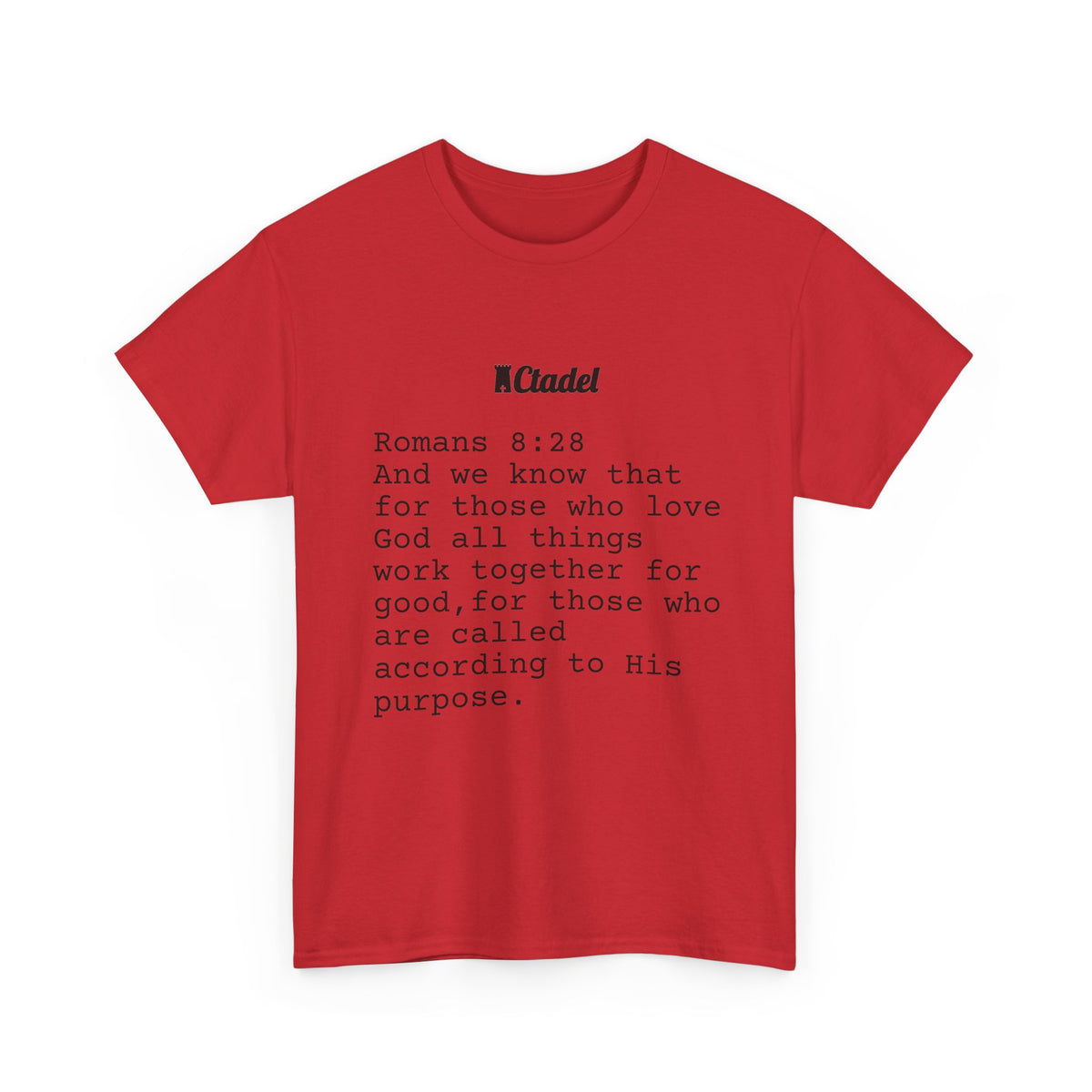 Romans 8:28 Christian T‑Shirt