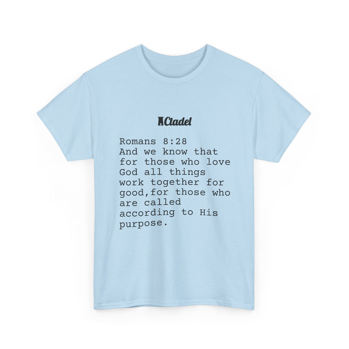 Romans 8:28 Christian T‑Shirt
