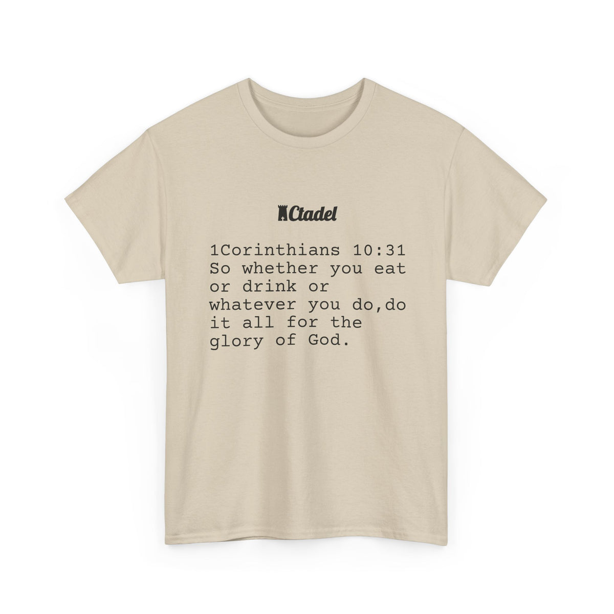 1 Corinthians 10:31 Christian T‑Shirt