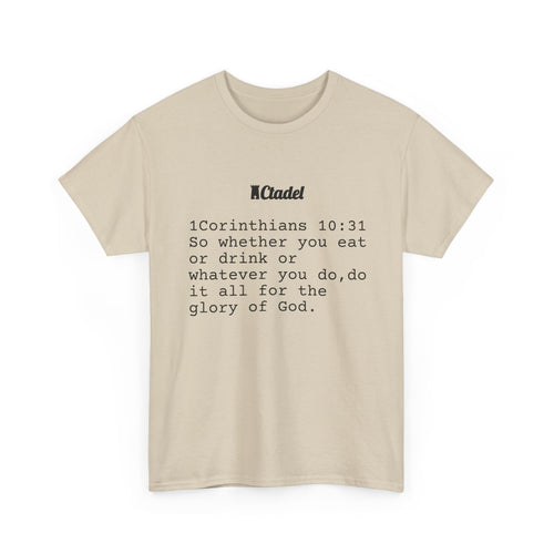1 Corinthians 10:31 Christian T‑Shirt