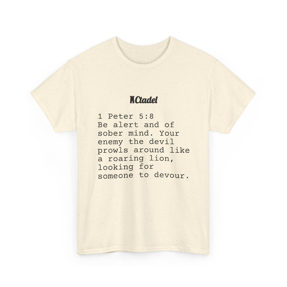 1 Peter 5:8 Christian T‑Shirt