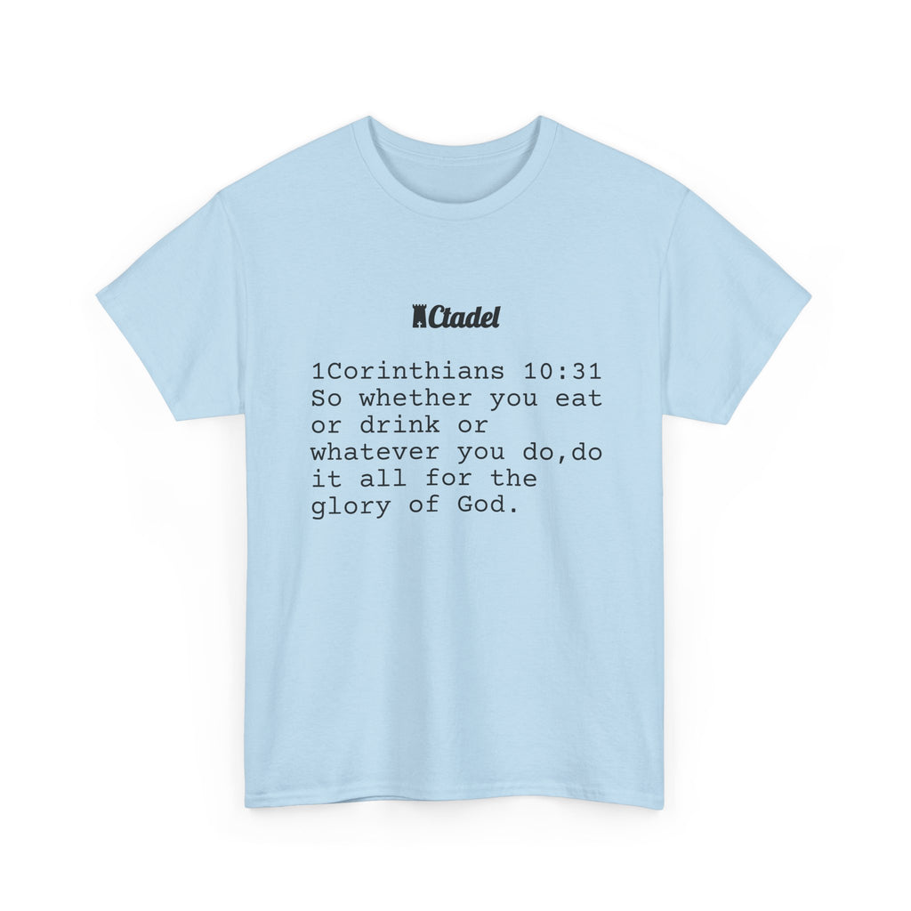 1 Corinthians 10:31 Christian T‑Shirt
