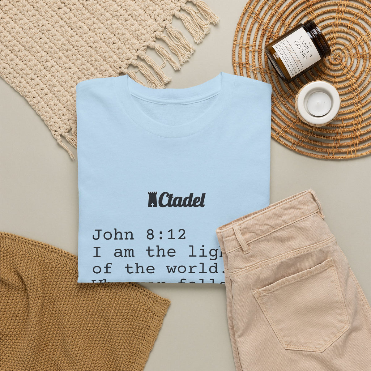 John 8:12 Christian T‑Shirt