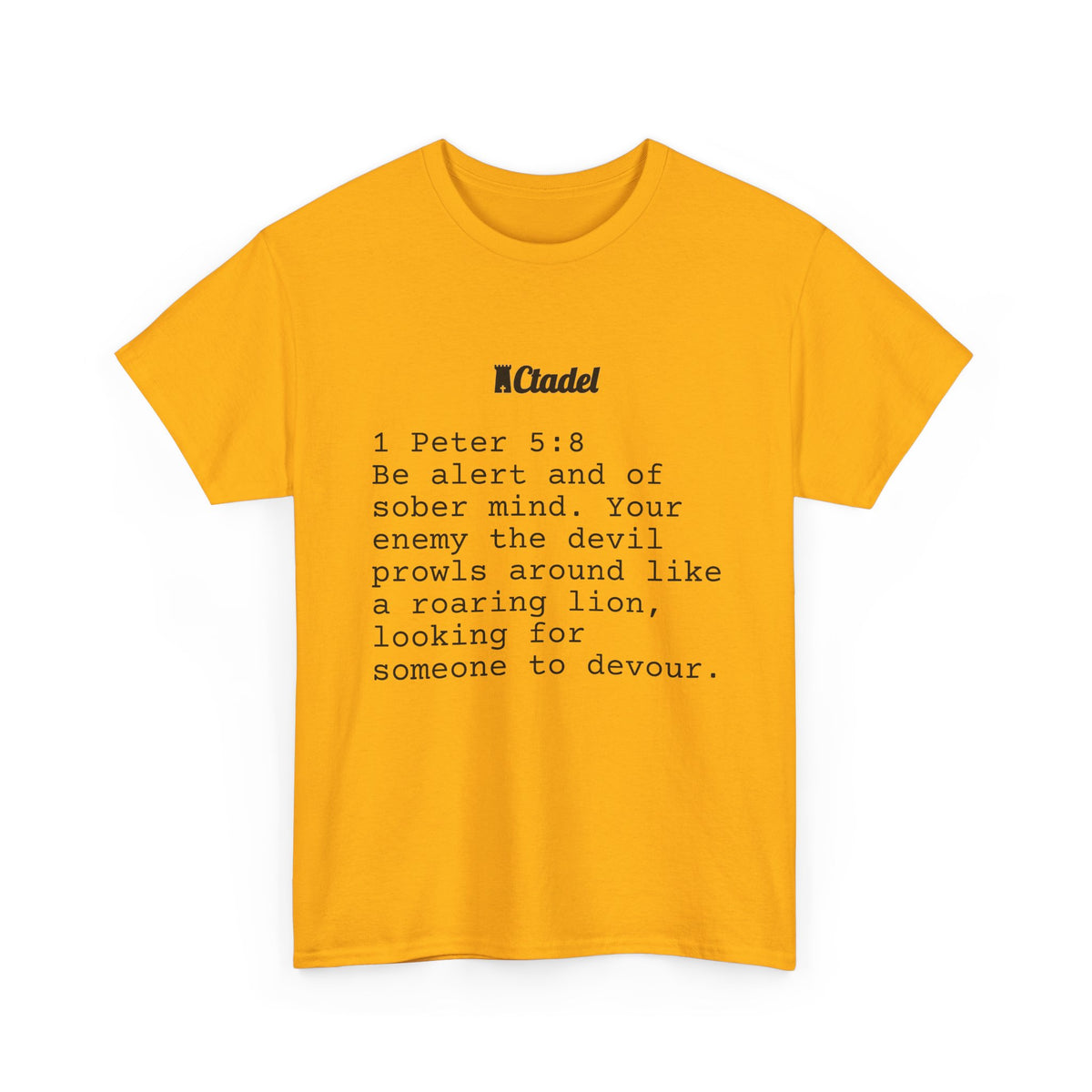 1 Peter 5:8 Christian T‑Shirt