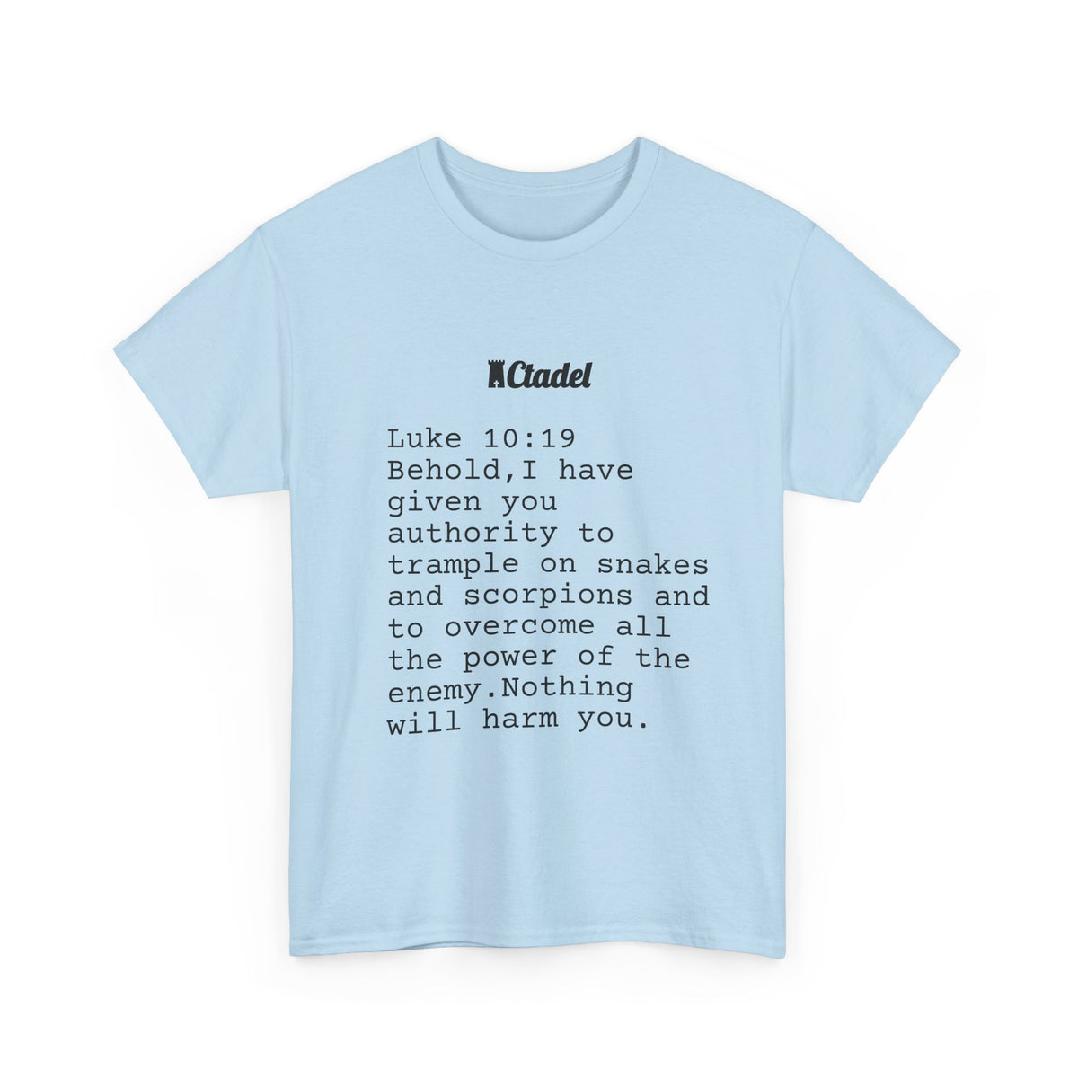 Luke 10:19 Christian T‑Shirt