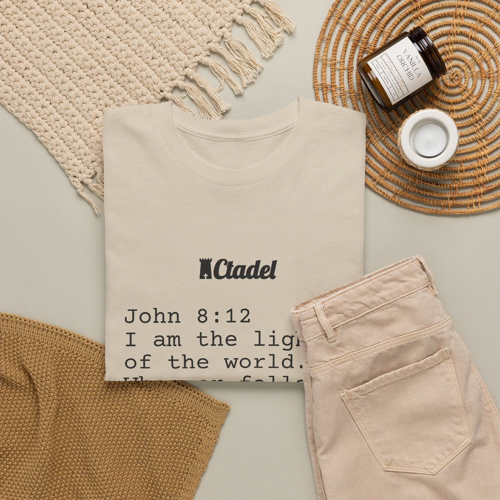 John 8:12 Christian T‑Shirt