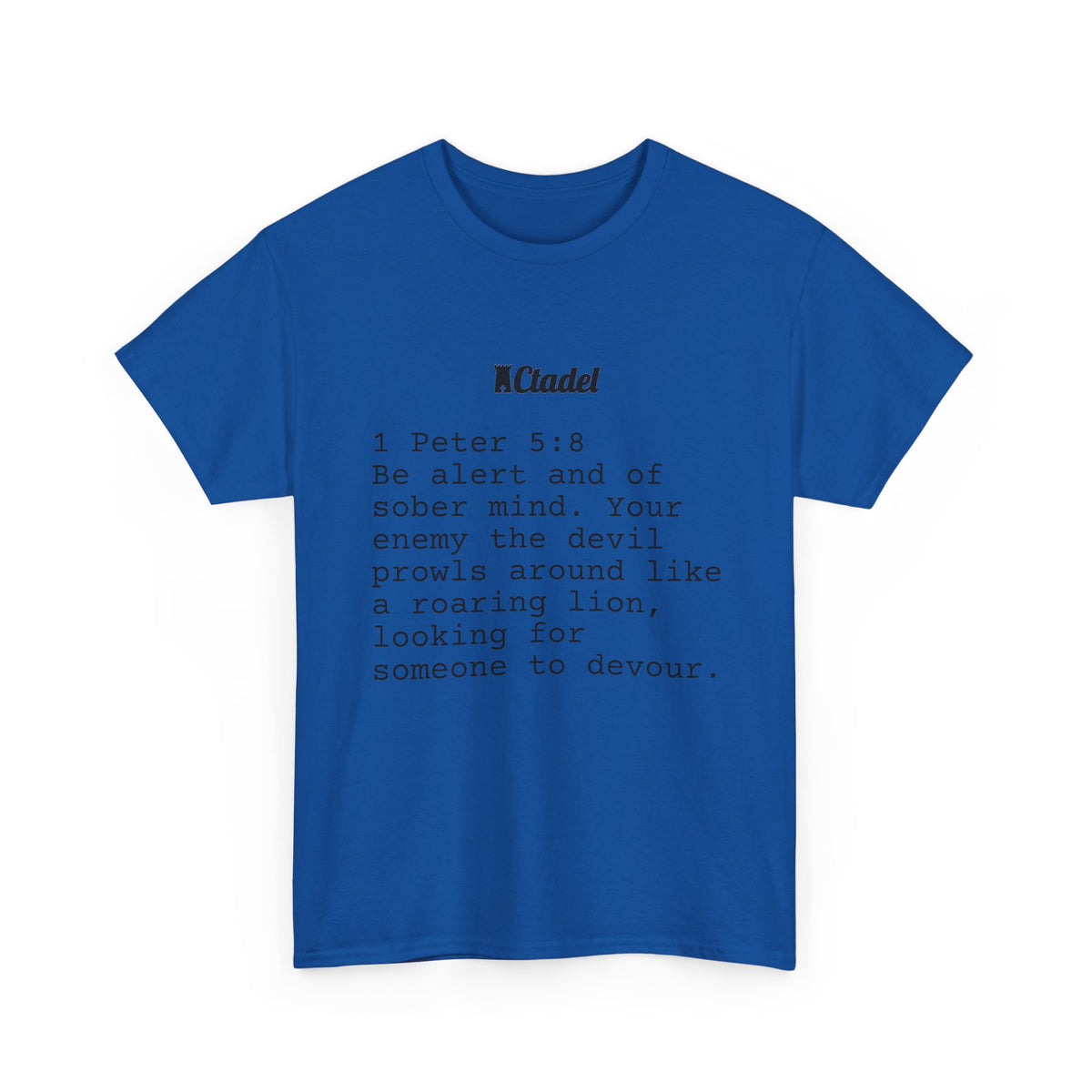 1 Peter 5:8 Christian T‑Shirt