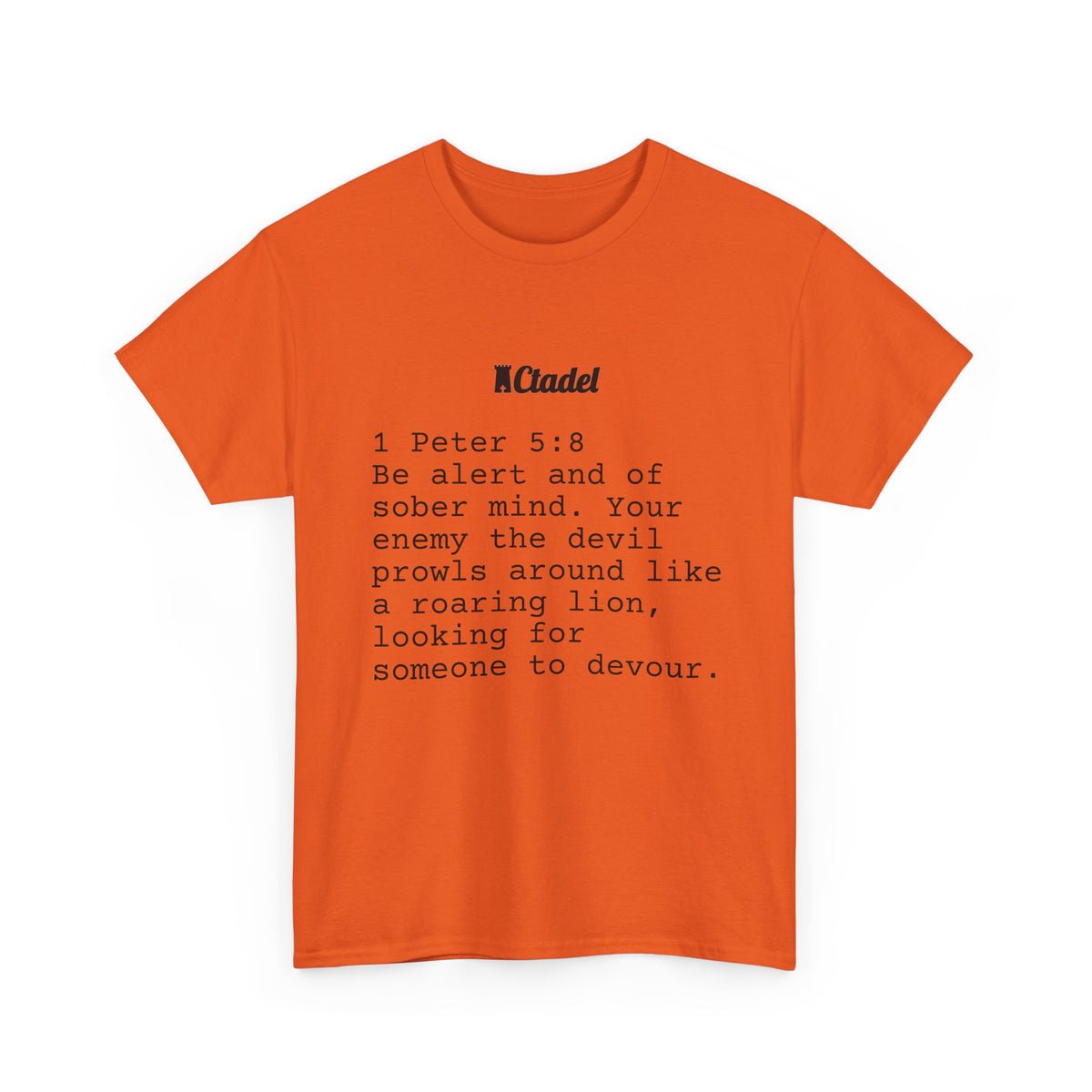 1 Peter 5:8 Christian T‑Shirt