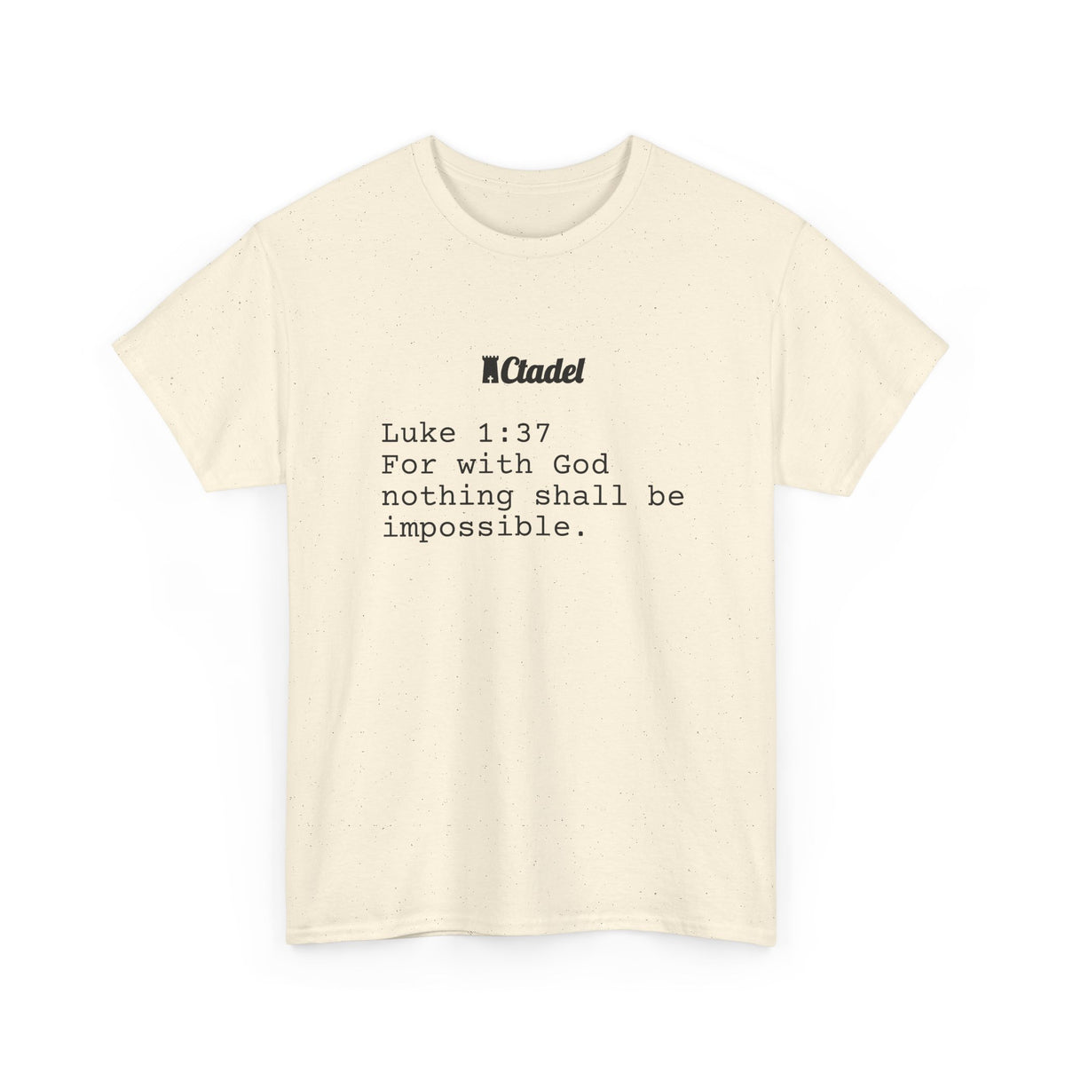 Luke 1:37 Christian T‑Shirt