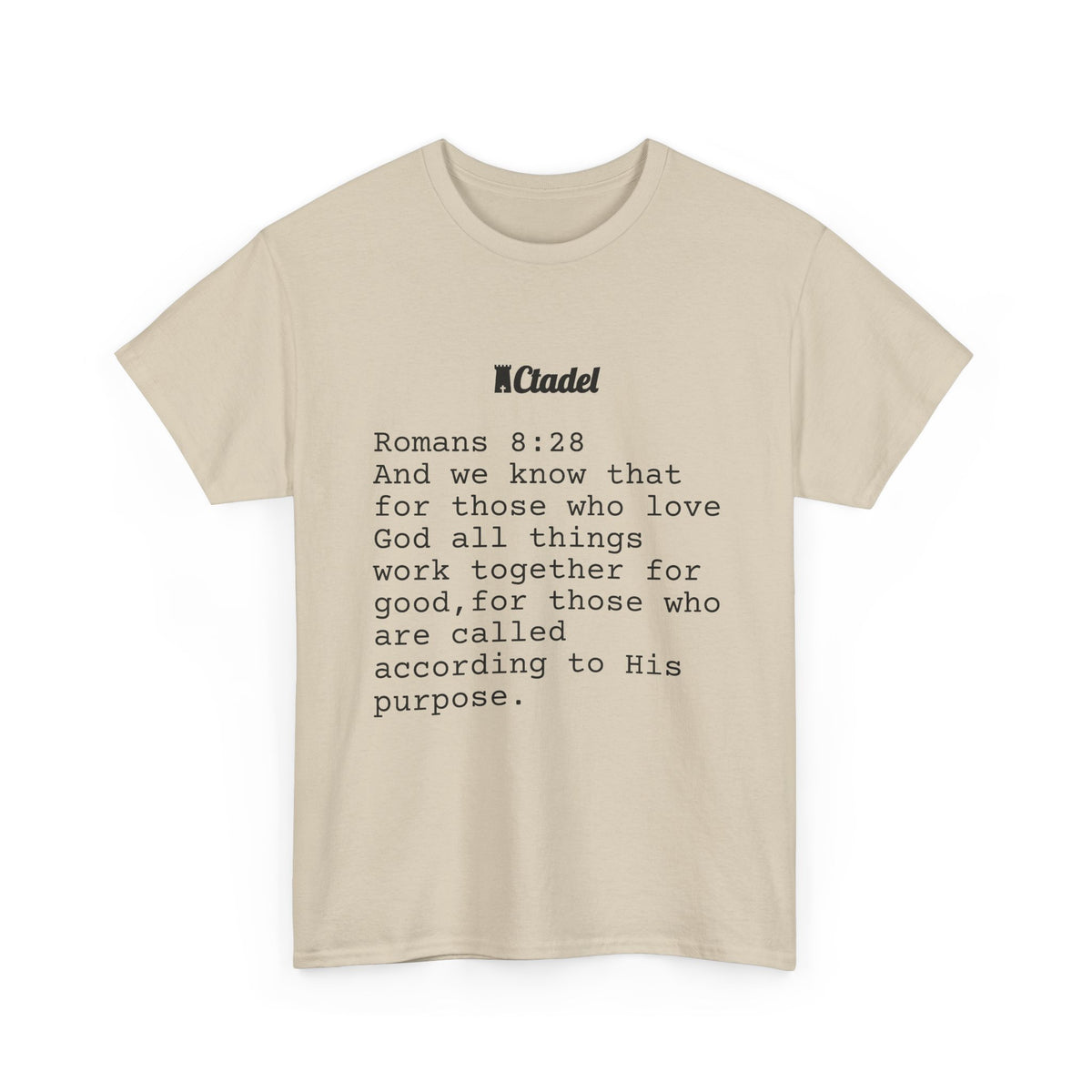 Romans 8:28 Christian T‑Shirt