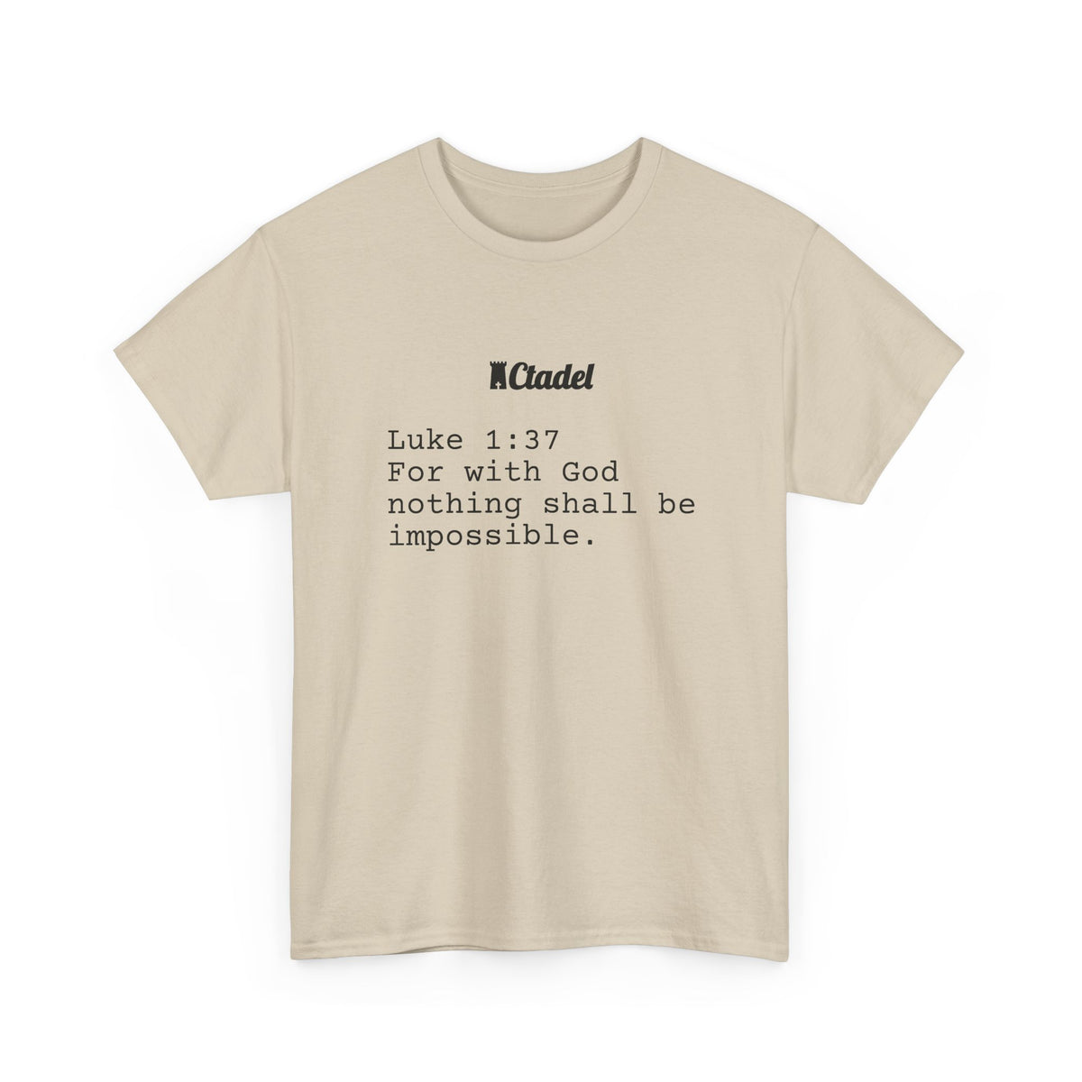 Luke 1:37 Christian T‑Shirt