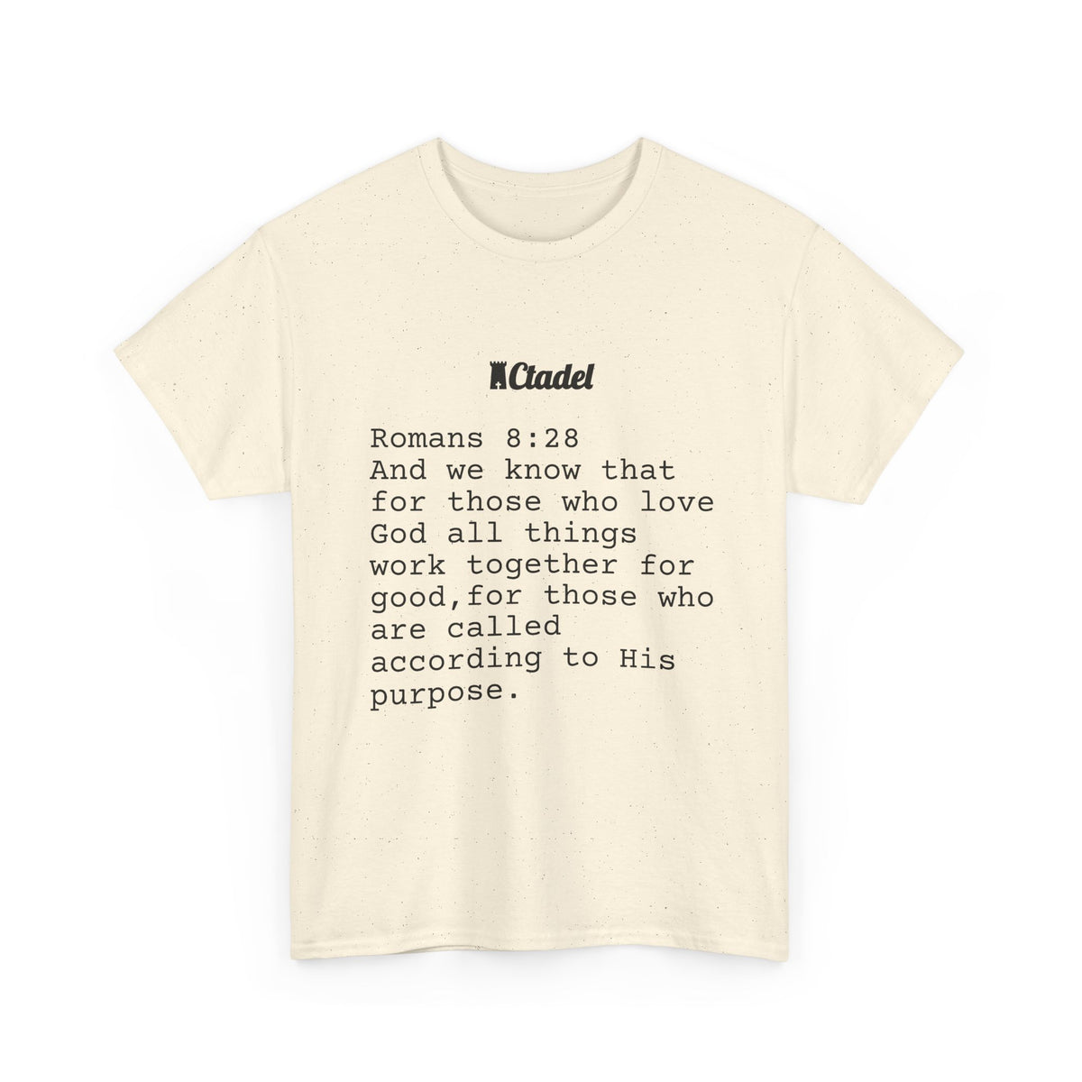 Romans 8:28 Christian T‑Shirt
