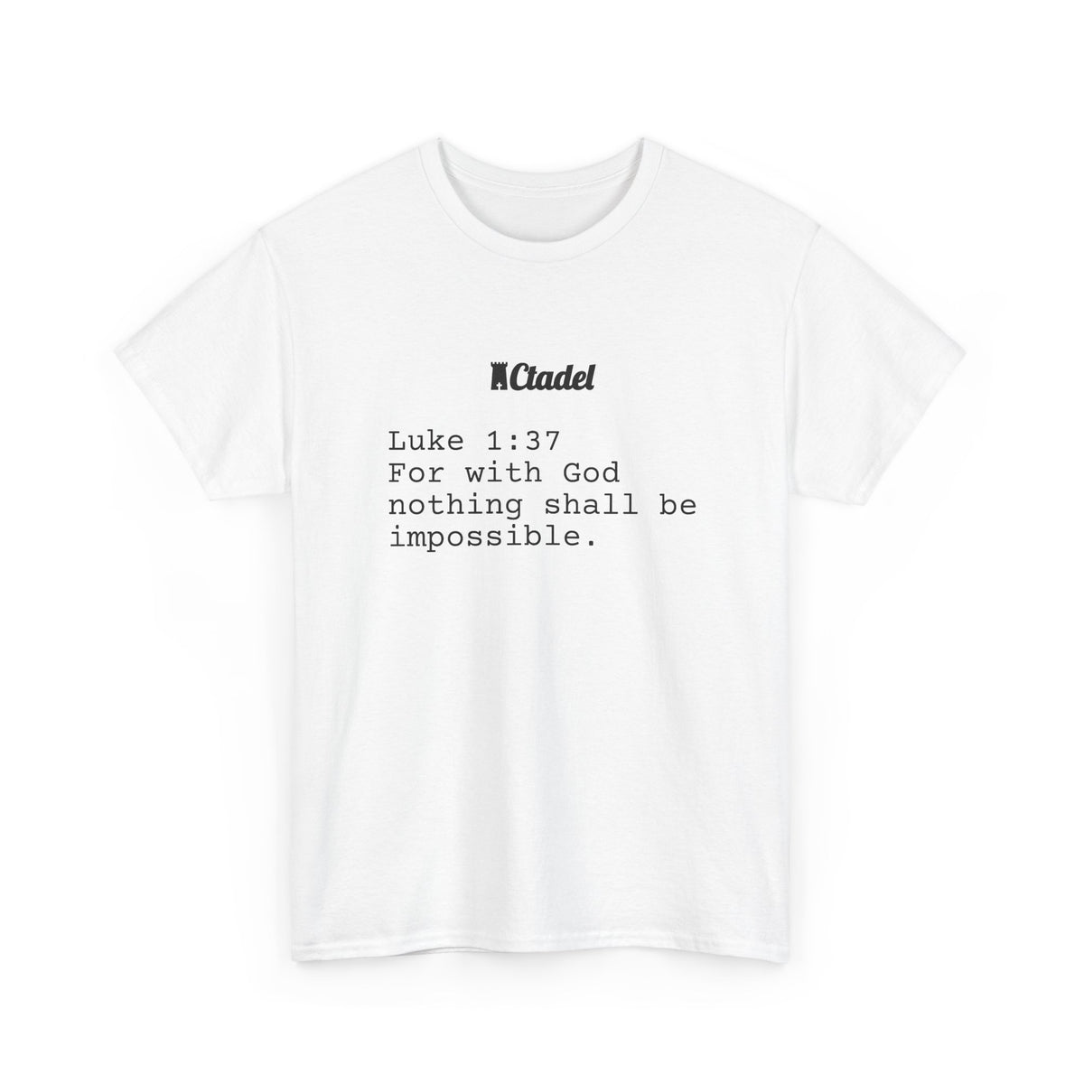 Luke 1:37 Christian T‑Shirt